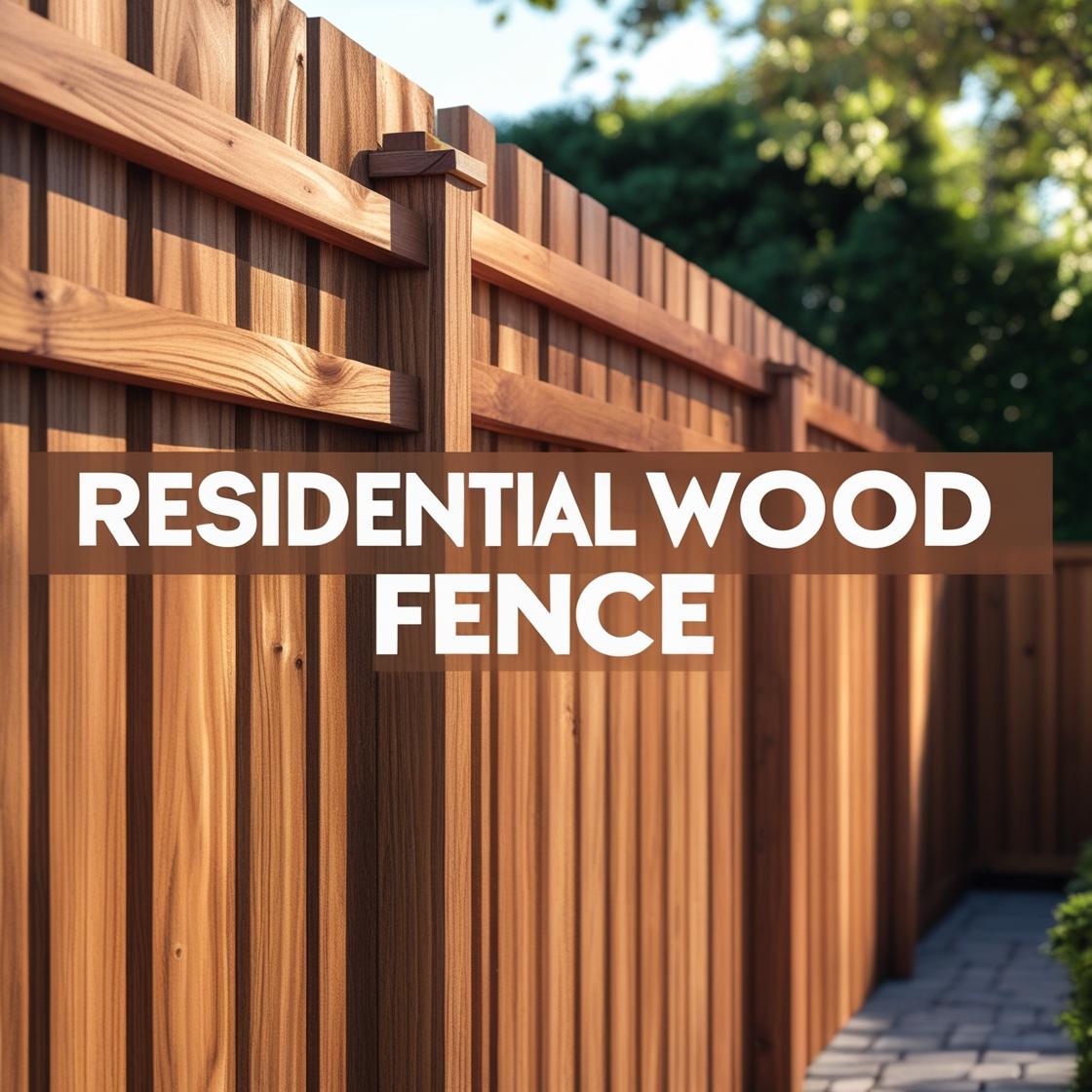 Custom Redwood Fence Installation in Houston, Texas